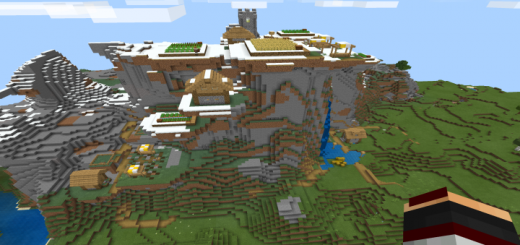 Seed With Big Village On A Mountain