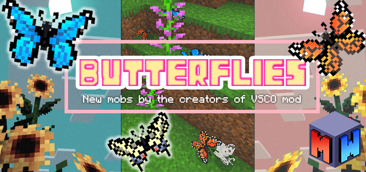 Butterflies Add On Minecraft Pe Mods Addons