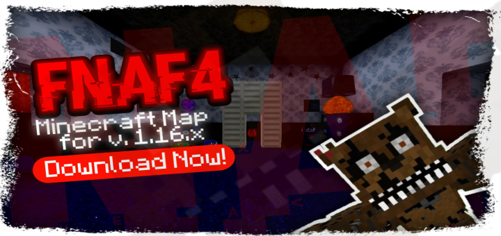 FNAF 4 Map and Resource Pack Minecraft Map