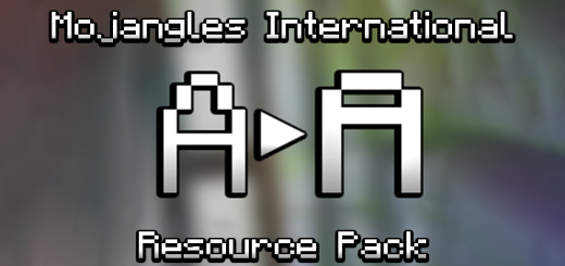 Mojangles International Fontpack