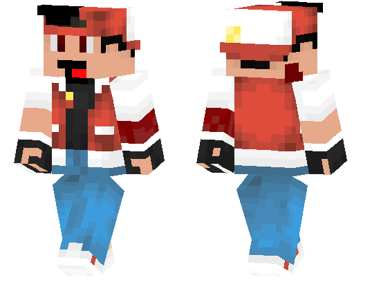 Download Pokémon Trainer Red Minecraft Skin for Free