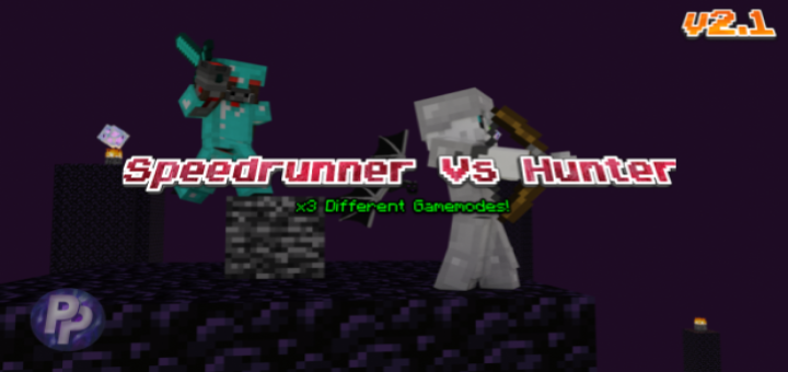 Speedrunner Versus Hunter Addon V2 1 Update Added Randomizer Feature Minecraft Pe Mods Addons