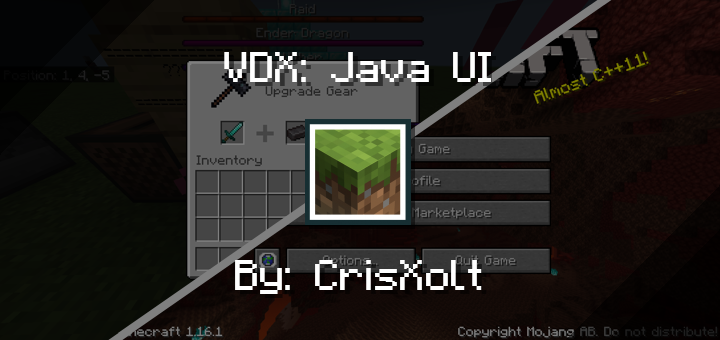 Vanilla Deluxe Java Ui Mixed Ui Minecraft Pe Texture Packs