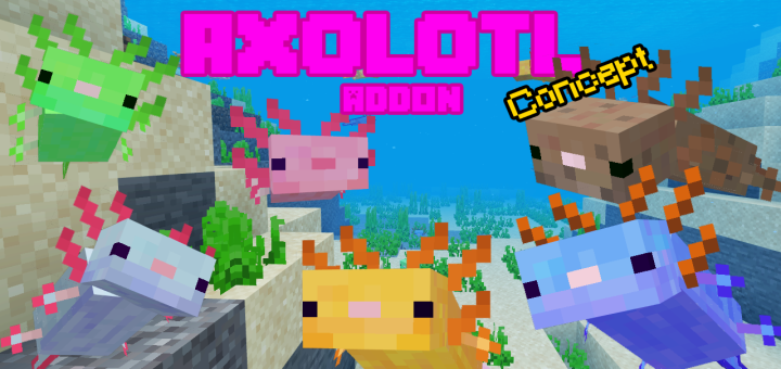 Axolotls Add On Minecraft Pe Mods Addons