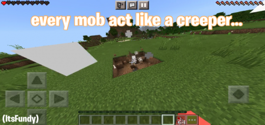 Every Mob Act Like Creepers Addon