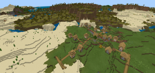 Two Villages, Desert Temple, Frozen Ocean & Much More! (Seed)