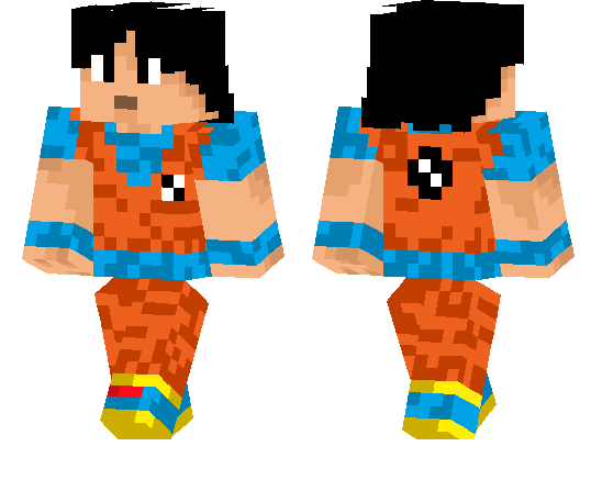 minecraft goku statue