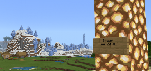 Village and Ice Spikes Near Spawn (Seed)