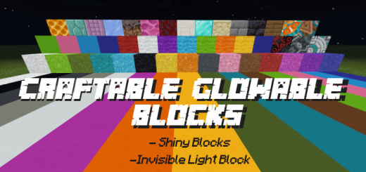 Craftable Glowable Blocks (Texture Update 1.17!)