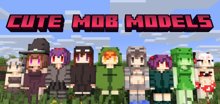 Cute Mob Models Addon Official Bedrock Port Minecraft Pe Mods Addons
