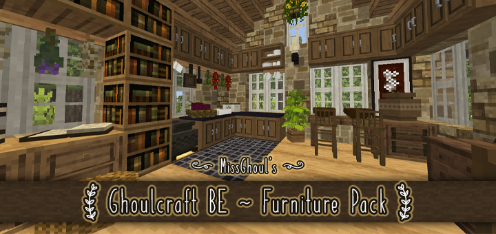 Ghoulcraft Be Furniture Pack Minecraft Pe Mods Addons - Make Patio Over Grass Minecraft Mod