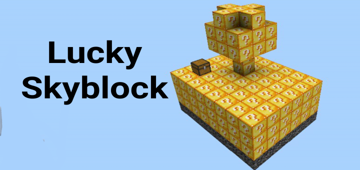 Chunklabs on X: Lucky block? Check! Skyblock? Check! This map combines lucky  blocks and skyblock! Open multiple types of lucky blocks and expand your  sky block. Lucky Block Skyblock is now available