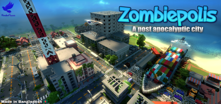 Zombiepolis A Post Apocalyptic City Minecraft Pe Maps